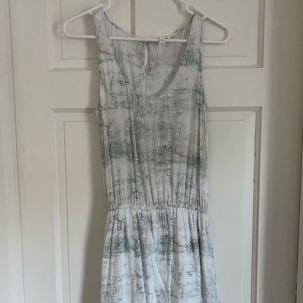 joie white cinch waist mini dress